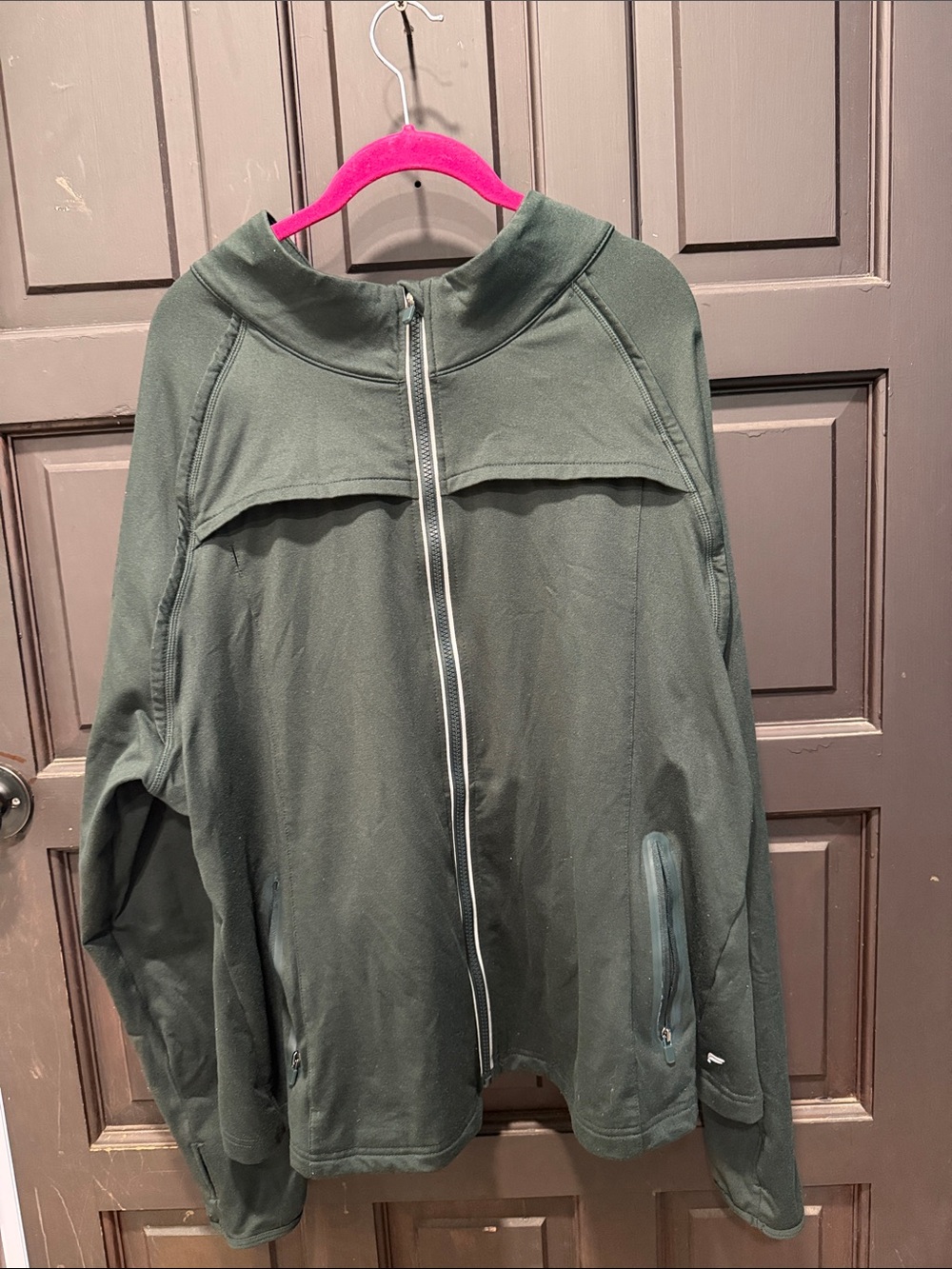 NWOT Forest green Full-Zip Lightweight Jacket